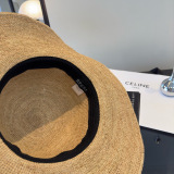 Gucci Fashion Versatile Lafite Straw Hat Beach Sunshade Big Eaves Hat