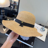 Gucci Fashion Versatile Lafite Straw Hat Beach Sunshade Big Eaves Hat