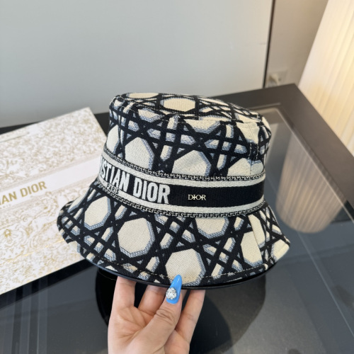 Dior New Fashion Versatile Sunshade Fisherman's Hat 57CM