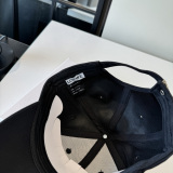 Loewe Couple Versatile Leather Logo Sunshade Duck Tongue Hat Baseball Hat 57CM