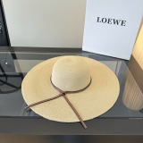 Loewe Summer Fashion Big Brimmed Straw Hat Lightweight and Versatile Sunshade Hat