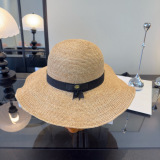 Gucci Fashion Versatile Lafite Straw Hat Beach Sunshade Big Eaves Hat