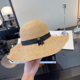 Gucci Fashion Versatile Lafite Straw Hat Beach Sunshade Big Eaves Hat
