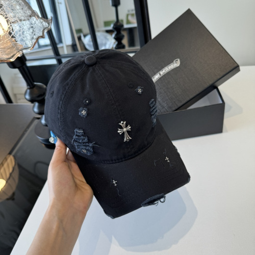 Chrome Hearts Couple's Versatile Sunshade Duck Tongue Hat Baseball Hat 57CM