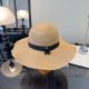 Gucci Fashion Versatile Lafite Straw Hat Beach Sunshade Big Eaves Hat