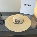 Loewe Summer Fashion Big Brimmed Straw Hat Lightweight and Versatile Sunshade Hat