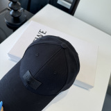 Loewe Couple Versatile Leather Logo Sunshade Duck Tongue Hat Baseball Hat 57CM