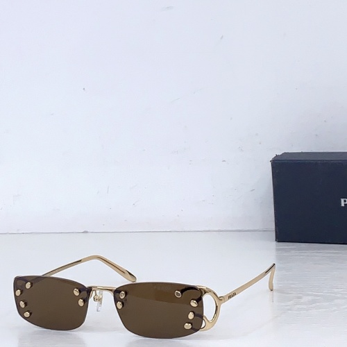 Prada Fashion Versatile Square Frame Sunglasses Glasses Size: 52-20-135
