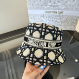 Dior New Fashion Versatile Sunshade Fisherman's Hat 57CM