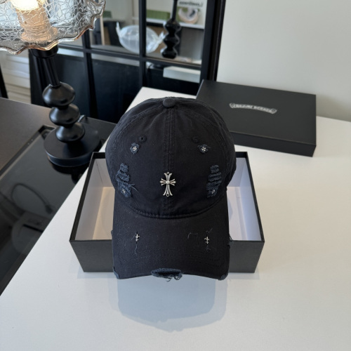 Chrome Hearts Couple's Versatile Sunshade Duck Tongue Hat Baseball Hat 57CM