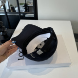 Loewe Couple Versatile Leather Logo Sunshade Duck Tongue Hat Baseball Hat 57CM
