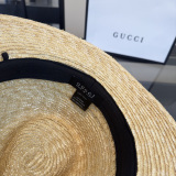 Gucci Fashion Straw Hat Sunshade Straw Hat 57CM