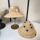 Chanel Fashion Polkadot Lafite Grass Basin Hat Versatile Folding Sunshade Hat