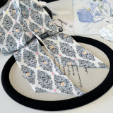 Chanel Twilly Versatile Twill Silk Scarf Size: 110 x 6 CM