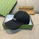 Gucci Classic Embroidered Logo Duck Tongue Hat Couple Versatile Baseball Hat 56CM