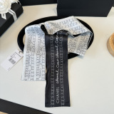 Chanel Twilly Versatile Twill Silk Scarf Size: 120 x 6 CM