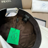 Prada Classic Inverted Triangle Logo Duck Tongue Hat Couple Versatile Baseball Hat 56CM