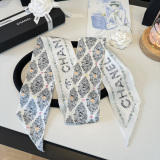 Chanel Twilly Versatile Twill Silk Scarf Size: 110 x 6 CM