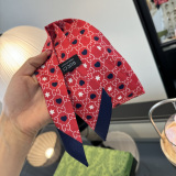 Gucci Fashion Twilly Hair Strap Double layer Silk Scarf Size: 120 x 5 CM