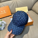 Louis Vuitton Classic Full Logo Duck Tongue Hat Couple Versatile Baseball Hat 56CM