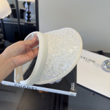 Chanel Fashion Classic Glitter Headband Sunshade Hat