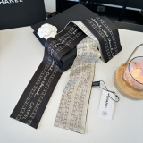 Chanel Twilly Versatile Twill Silk Scarf Size: 120 x 6 CM