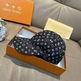 Louis Vuitton Classic Full Logo Duck Tongue Hat Couple Versatile Baseball Hat 56CM