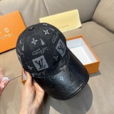 Louis Vuitton Classic Leather Cowboy Duck Tongue Hat Couple Versatile Baseball Hat 56CM