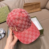 Gucci Classic Embroidered Logo Duck Tongue Hat Couple Versatile Baseball Hat 56CM
