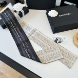 Chanel Twilly Versatile Twill Silk Scarf Size: 120 x 6 CM