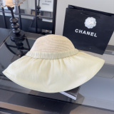 Chanel New Fashion Bow Basin Hat Sunshade Cap 57CM