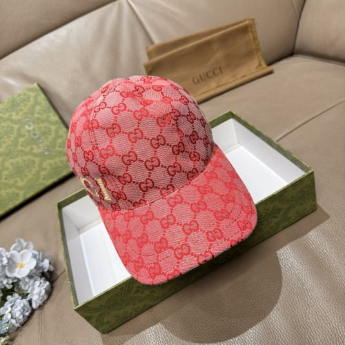 Gucci Classic Embroidered Logo Duck Tongue Hat Couple Versatile Baseball Hat 56CM