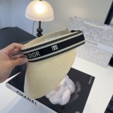 Dior New Fashion Classic Empty Top Sunshade Cap 57CM