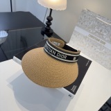 Dior New Fashion Classic Empty Top Sunshade Cap 57CM