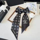 Chanel Twilly Versatile Twill Silk Scarf Size: 120 x 5 CM
