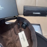 Chanel Classic Embroidered Logo Duck Tongue Hat Couple Versatile Baseball Hat 56CM