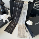 Chanel Twilly Versatile Twill Silk Scarf Size: 120 x 6 CM