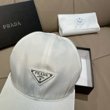 Prada Classic Inverted Triangle Logo Duck Tongue Hat Couple Versatile Baseball Hat 56CM
