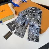 Louis Vuitton Fashion Versatile Double layer Hair Strap Silk Scarf Size: 120 x 6 CM