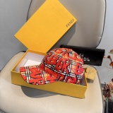 Burberry Classic Graffiti Logo Duck Tongue Hat Couple Versatile Baseball Hat 56CM
