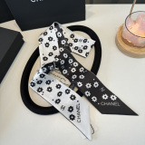 Chanel Twilly Versatile Twill Silk Scarf Size: 110 x 5 CM