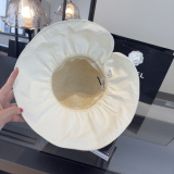 Chanel New Fashion Bow Basin Hat Sunshade Cap 57CM