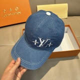 Louis Vuitton Classic Embroidered Logo Duck Tongue Hat Couple Versatile Baseball Hat 56CM