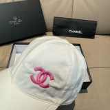 Chanel Classic Embroidered Logo Cowboy Duck Tongue Hat Couple Versatile Baseball Hat 56CM