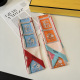Fendi Fashion Versatile Double layer Hair Strap Silk Scarf Size: 120 x 6 CM