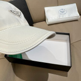Prada Classic Inverted Triangle Logo Duck Tongue Hat Couple Versatile Baseball Hat 56CM