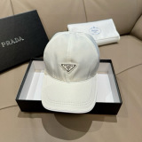 Prada Classic Inverted Triangle Logo Duck Tongue Hat Couple Versatile Baseball Hat 56CM