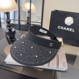 Chanel Fashion Pearl Sky Cap Sunshade Hat