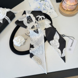 Chanel Twilly Versatile Twill Silk Scarf Size: 110 x 5 CM