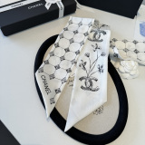 Chanel Twilly Versatile Twill Silk Scarf Size: 120 x 5 CM